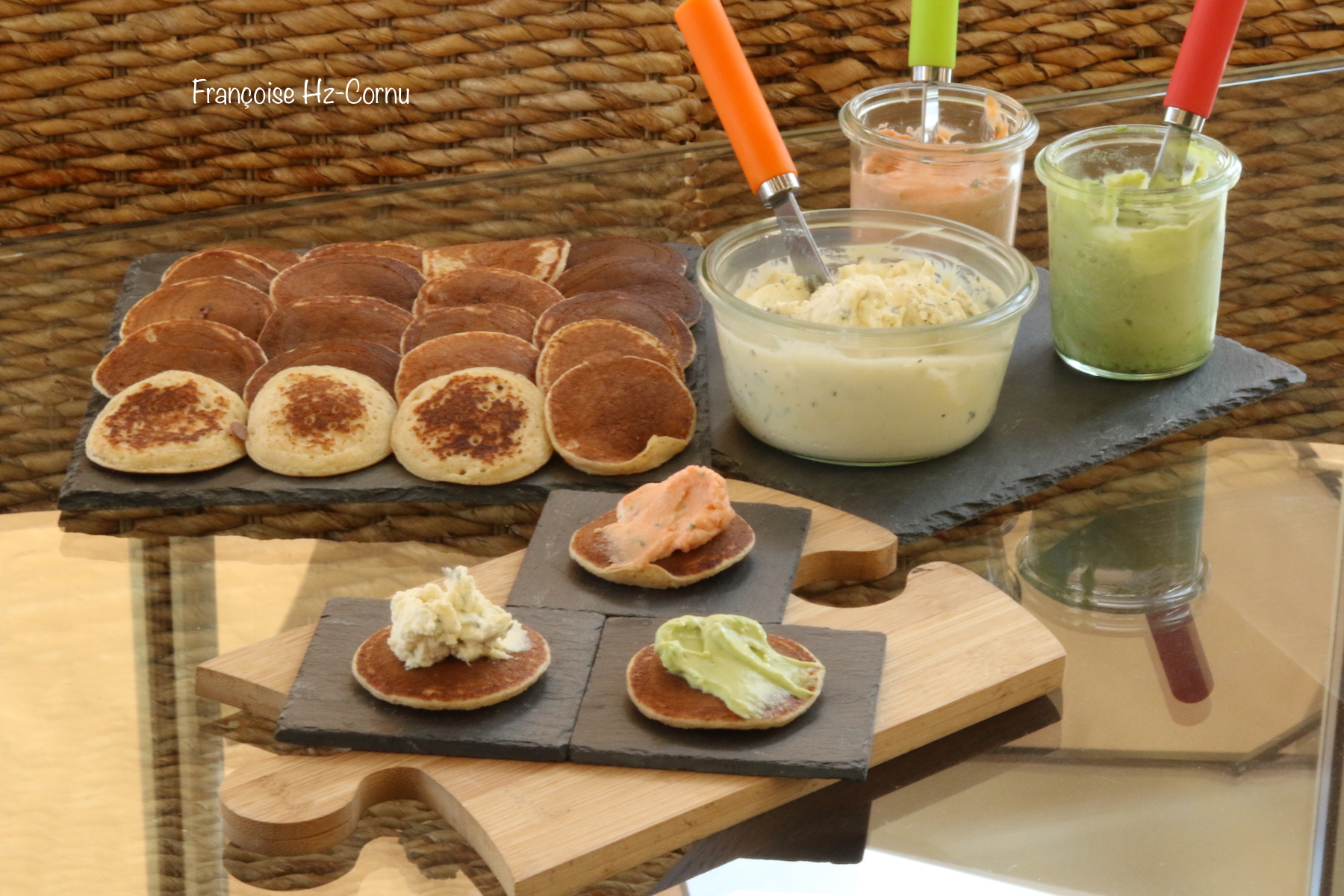 A l'apéro avec des petites sauces au fromage de kéfir