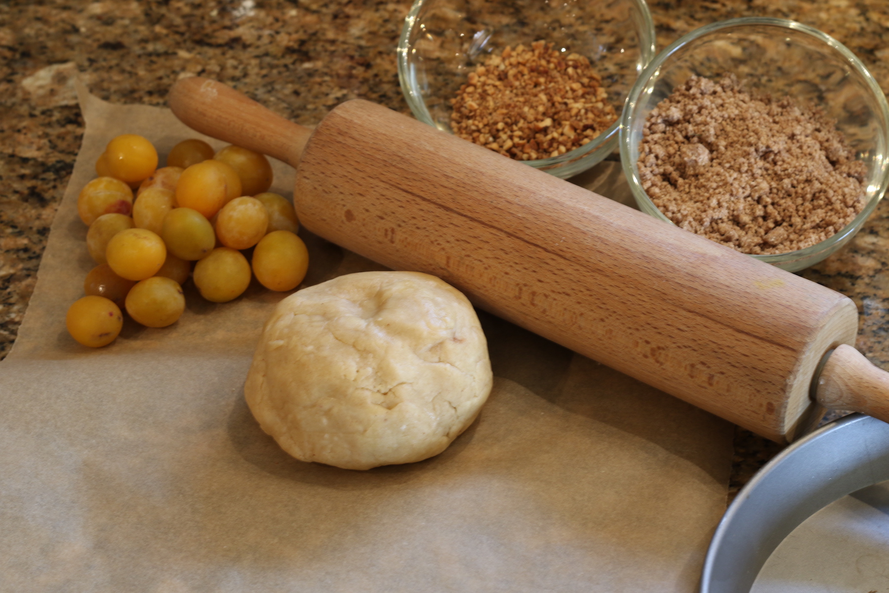 Ingrédients pour une tarte de 24 cm