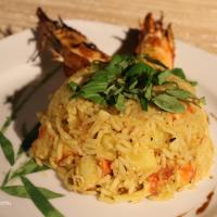 Salade riz crevettes curry copie