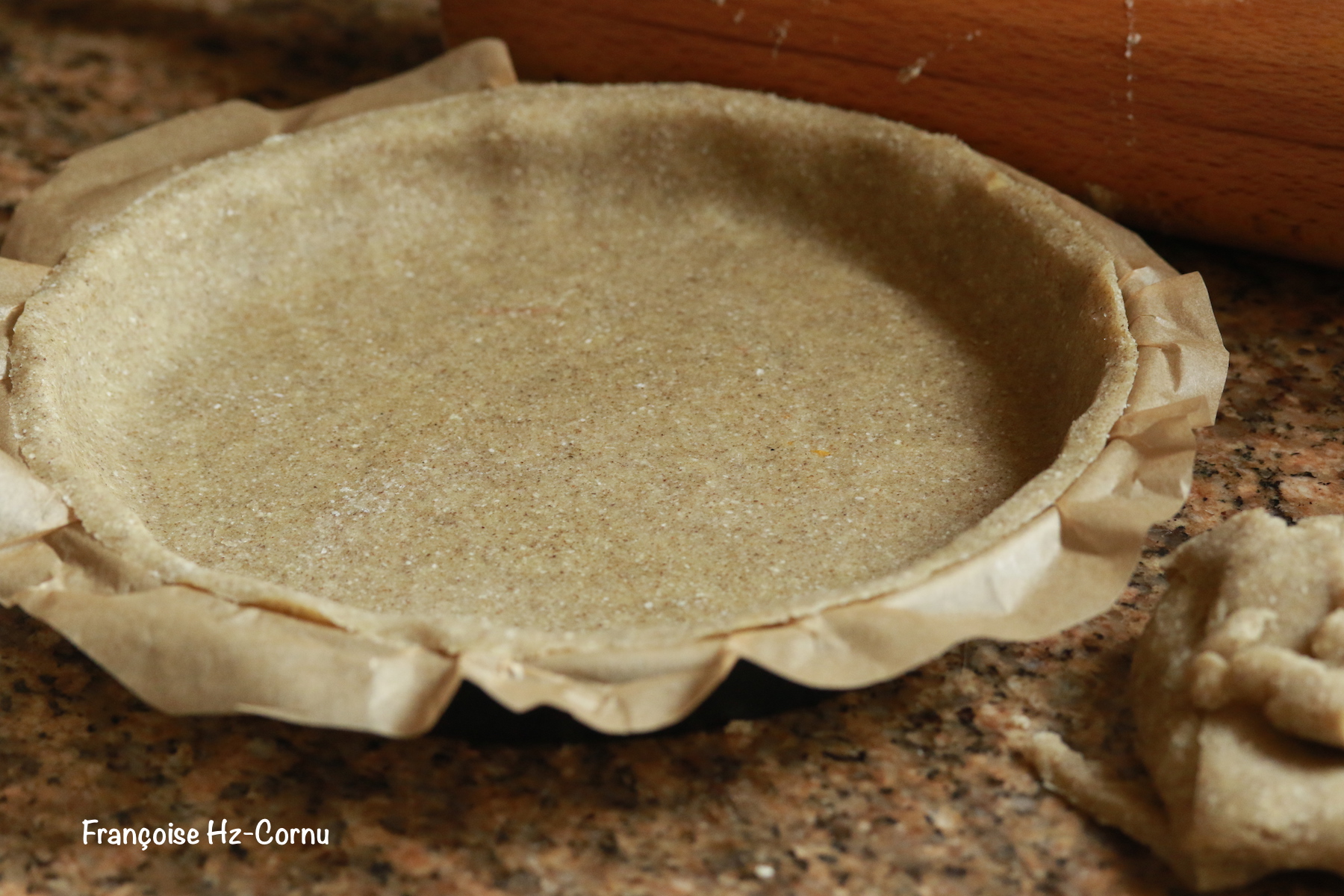 Foncer un moule à tarte de 22 cm